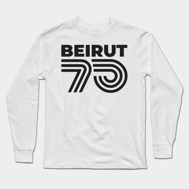 Beirut 75 Light Color Long Sleeve T-Shirt by bearded_papa